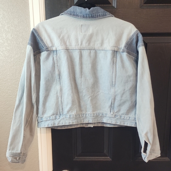 Wild Fable Green and Blue Denim Jacket - Picture 3 of 3